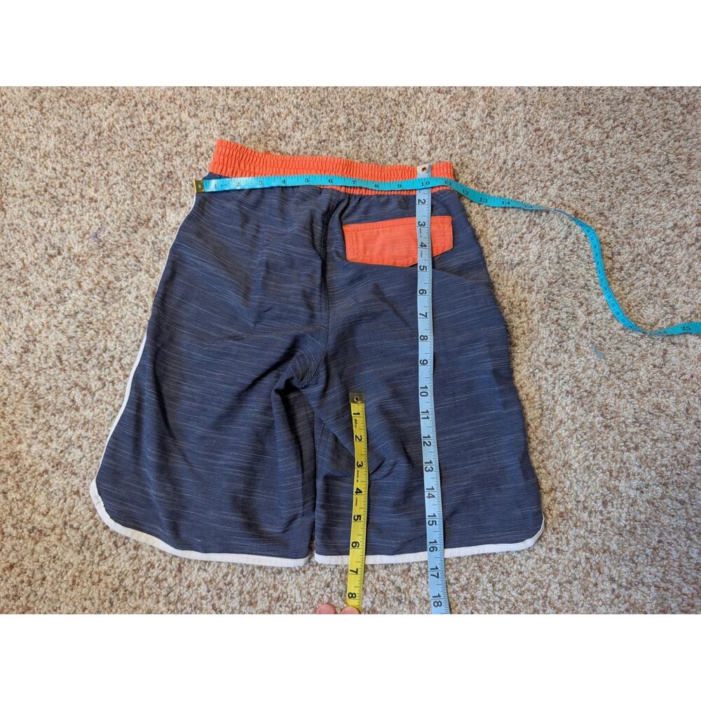 Hanna Andersson Boys Blue Orange Sunblock Athletic Beach Board Swim Shorts 6-7 - Picture 3 of 7